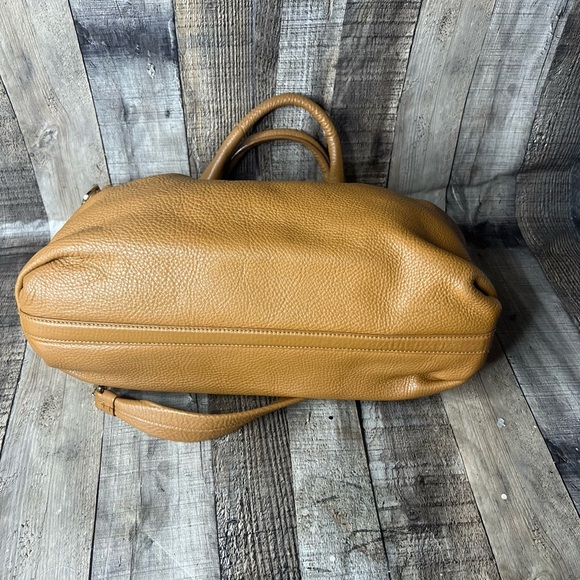 Louis Quatorze Women’s Brown Leather Satchel Shoulder Bag Crossbody Handbag - Picture 9 of 16